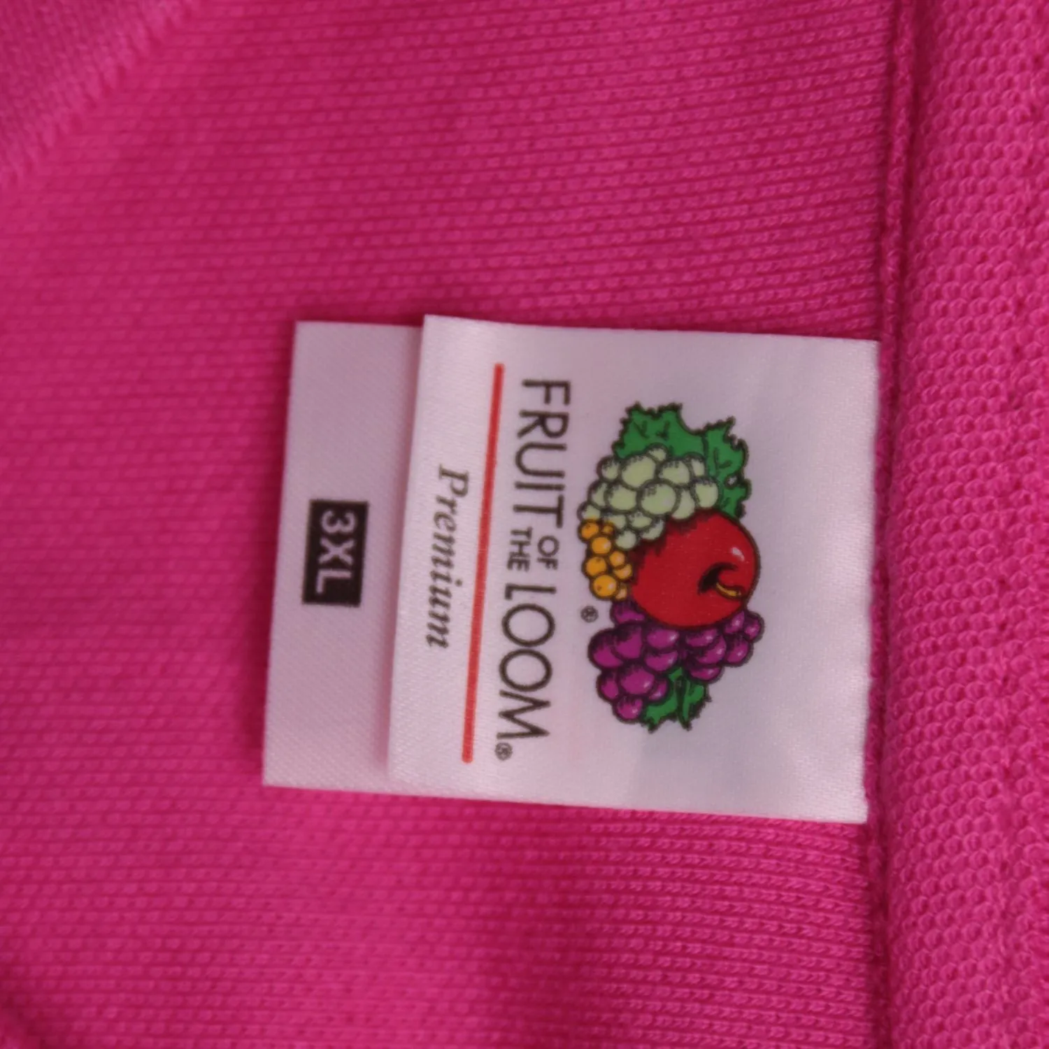 Розовое поло Fruit of the Loom с вышивкой, размер 60 (3XL)